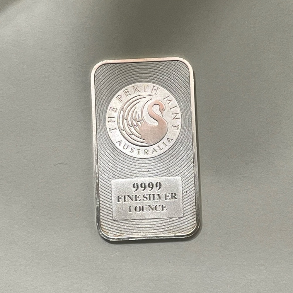 Perth Mint Australia 1oz Silver Kangaroo Bar